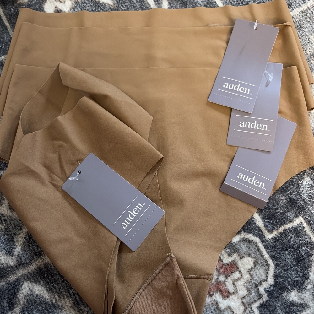 4 X Auden Luxe Smooth High waist Thong Underwear Tan